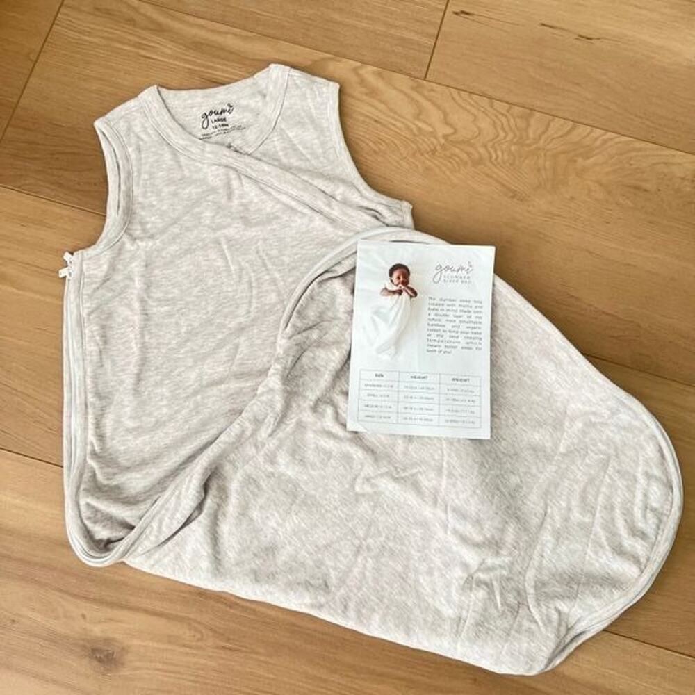 NWT Goumi Kids Baby Slumber Sleepbag Storm Gray SZ 12-18mo L Sleep Sack Bamboo